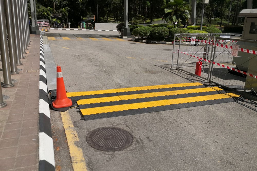 Kennards hire power distribution accessories setup on a worksite